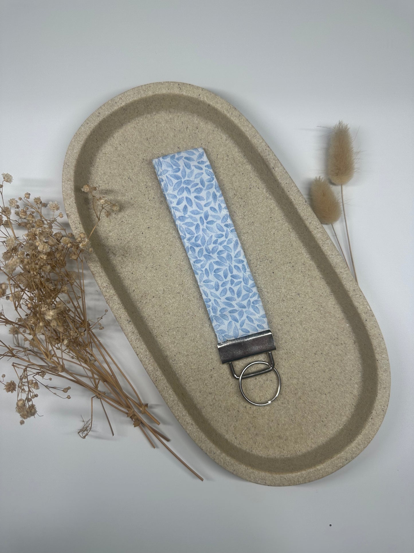 Blue Leaf Wristlet