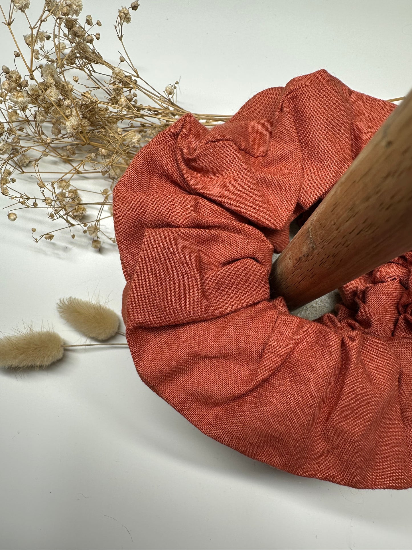 Basic Burnt Orange Scrunchie