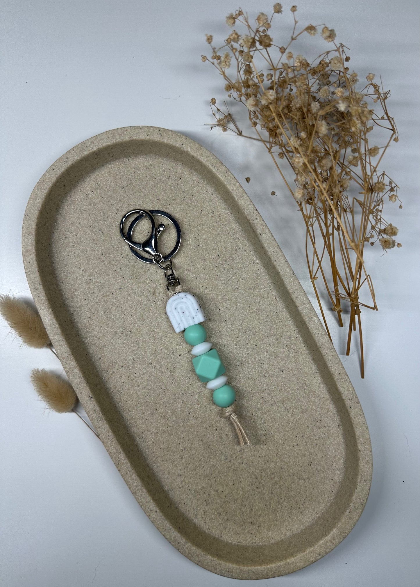 Speckled Turquoise 'Arch' Keychain