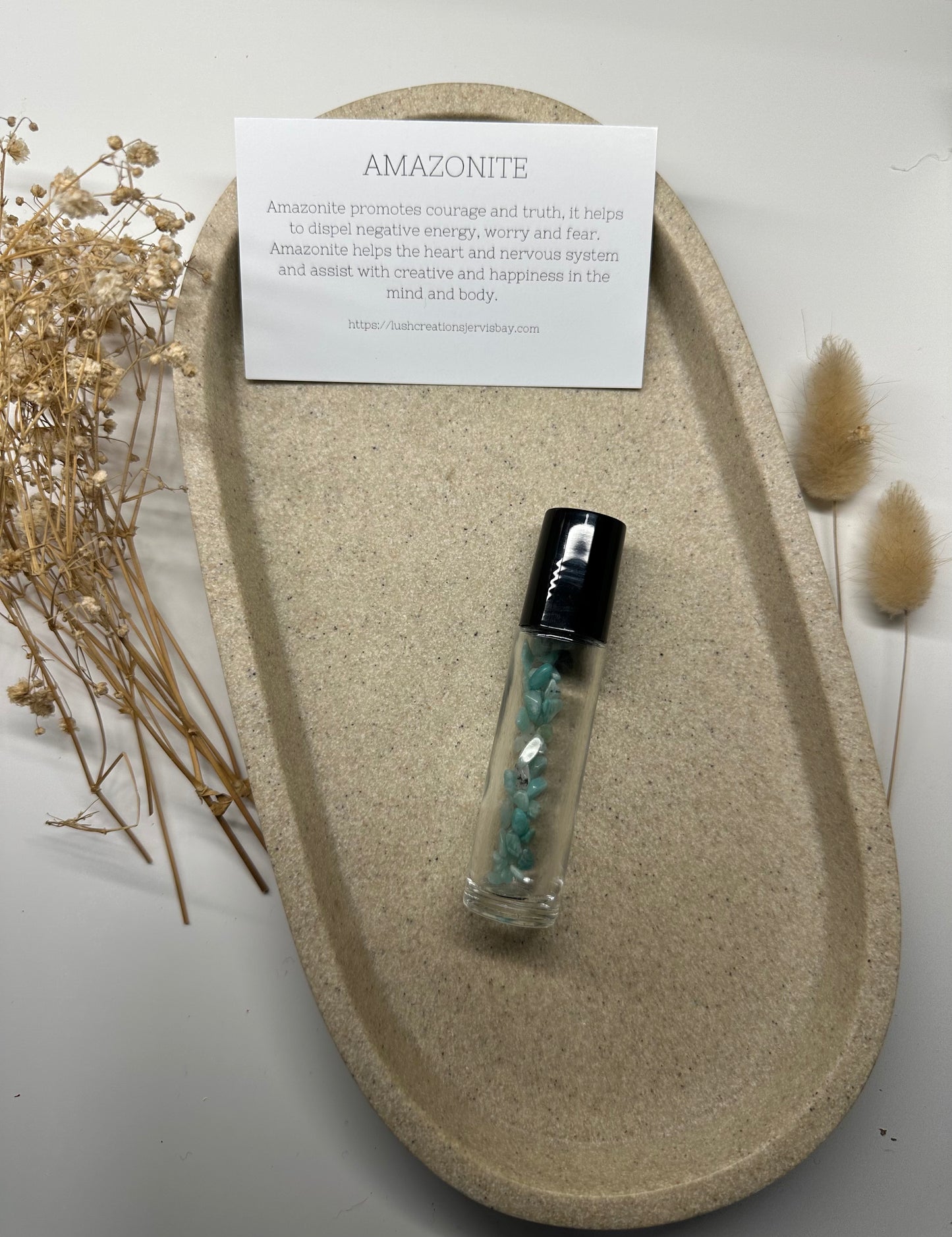 Crystal essential oil Roller 'Amazonite'