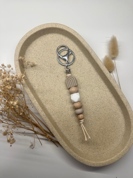 Taupe Arch Keychain