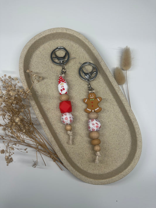 Christmas Gnome Keychain