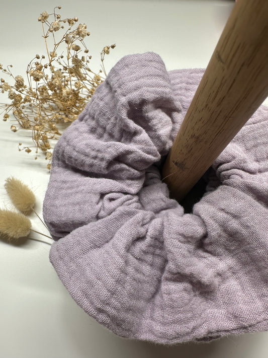Mauve Cloth Scrunchie