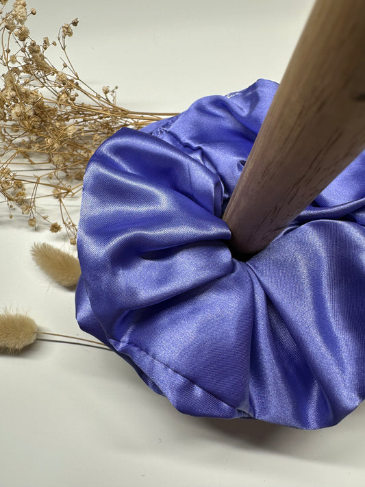Purple Satin Scrunchie