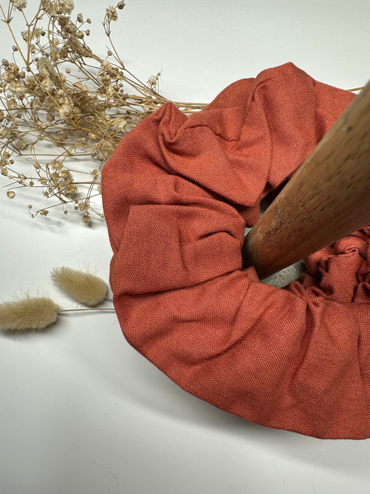 Basic Burnt Orange Scrunchie