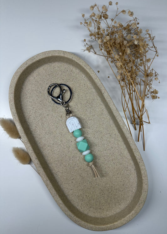 Speckled Turquoise 'Arch' Keychain