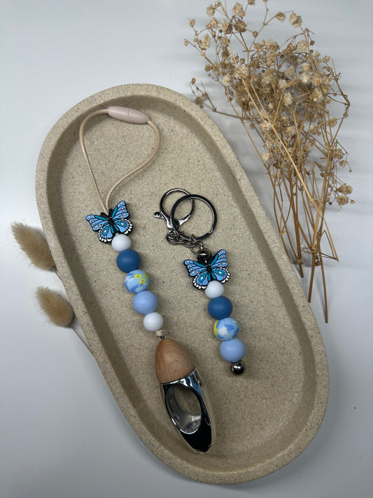 Blue 'Butterfly' Matching Set