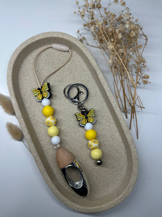 Yellow 'Butterfly' Matching Set