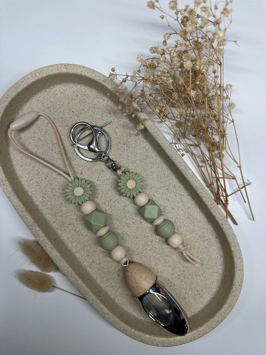 Khaki 'Daisy' Matching Set