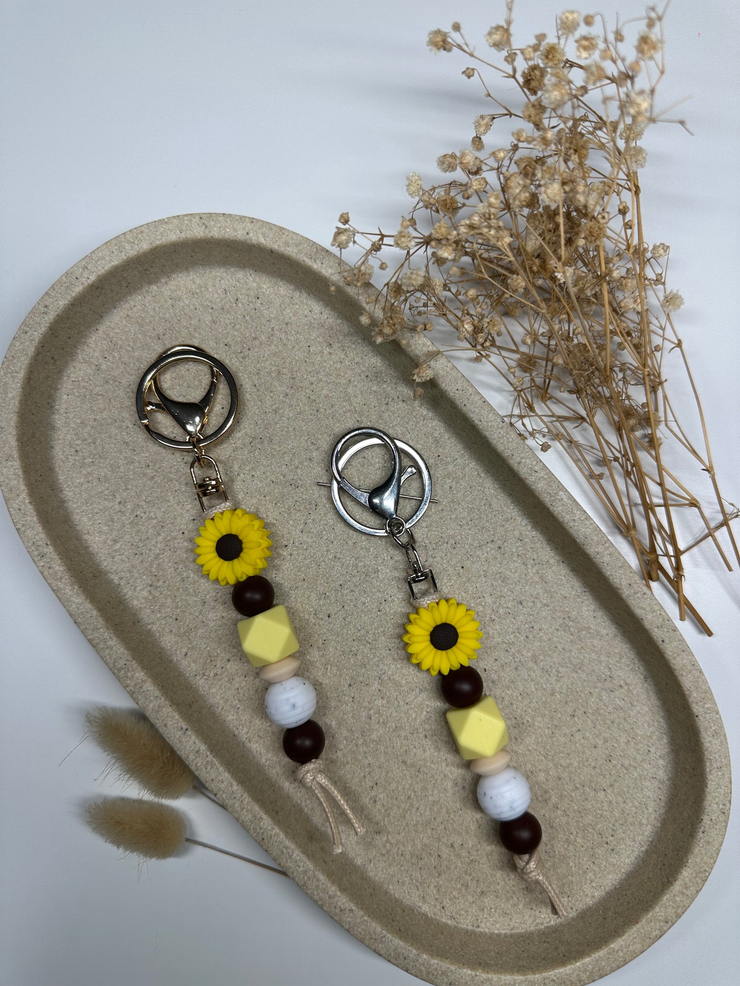Yellow 'Daisy' Keychain