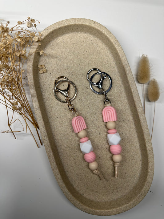 Pink 'Arch' keychain